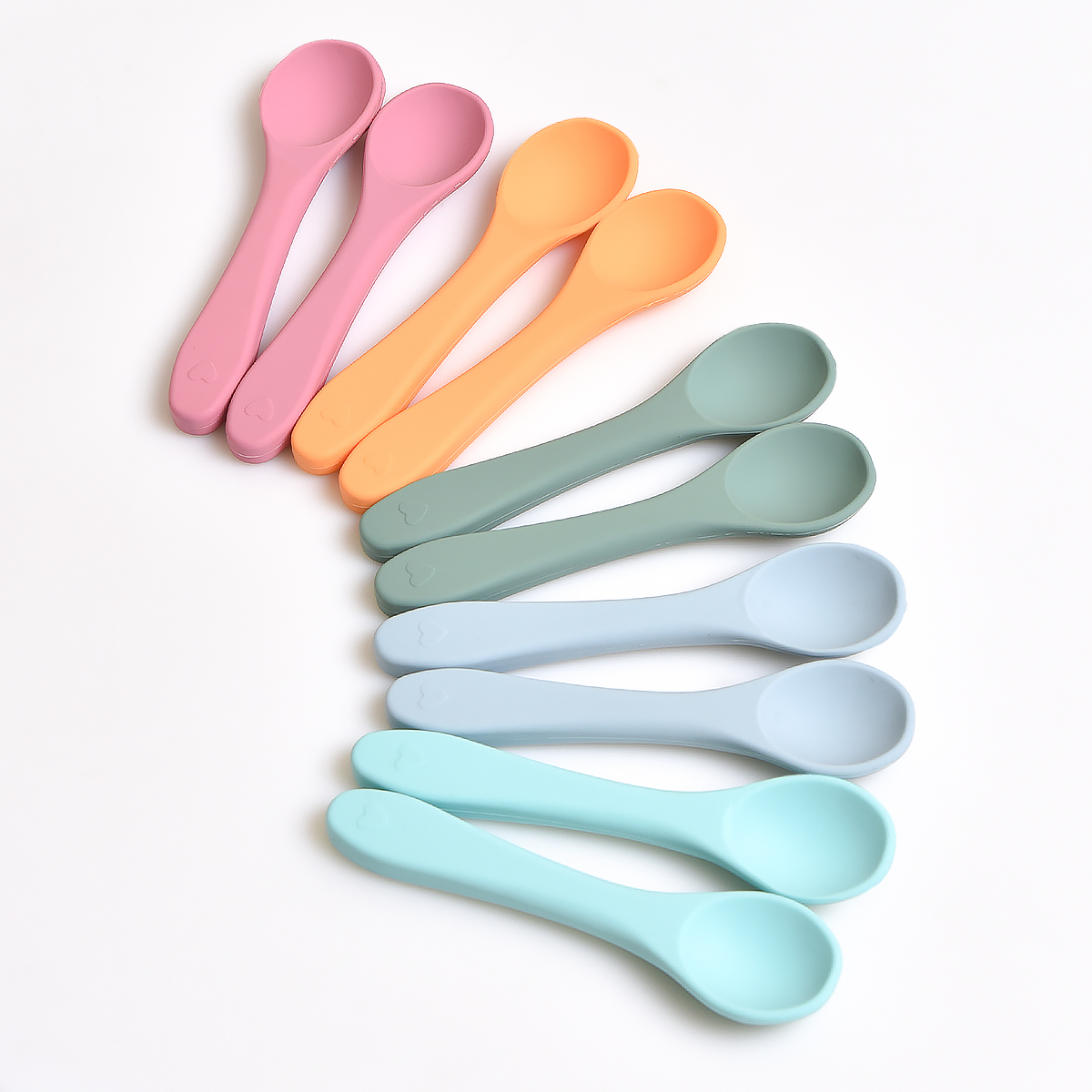 Baby Food Utensil - Soft Silicone Baby Feeding Spoon BPA