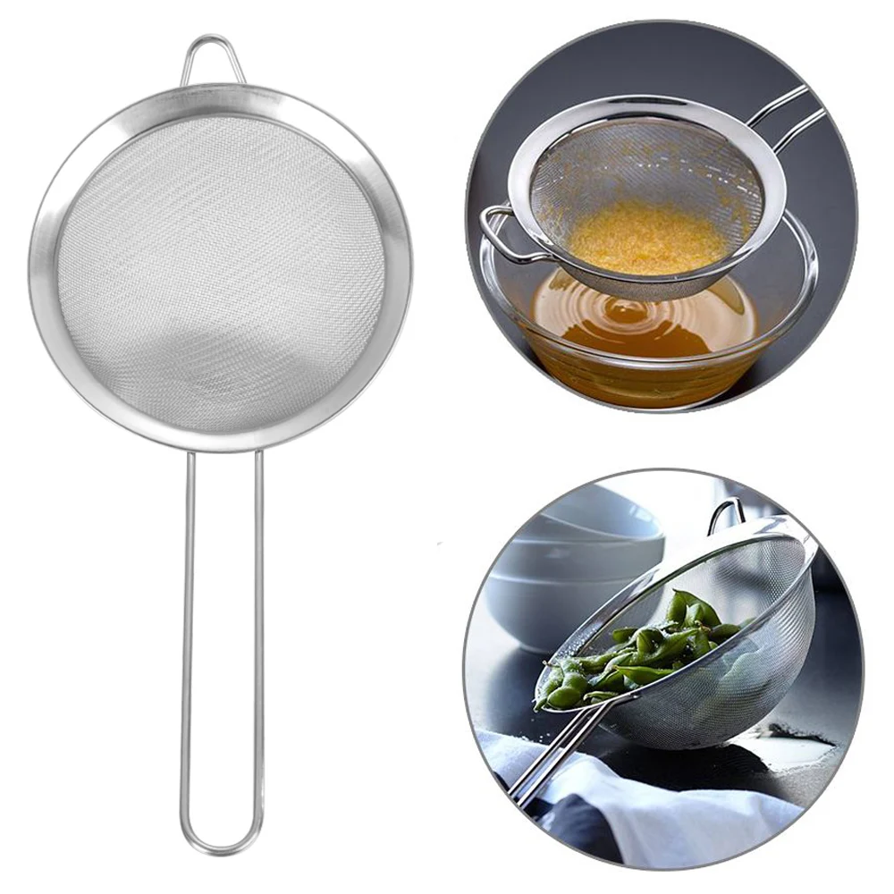 Baby Food Strainer - Stainless Steel Wire Fine Mesh Oil