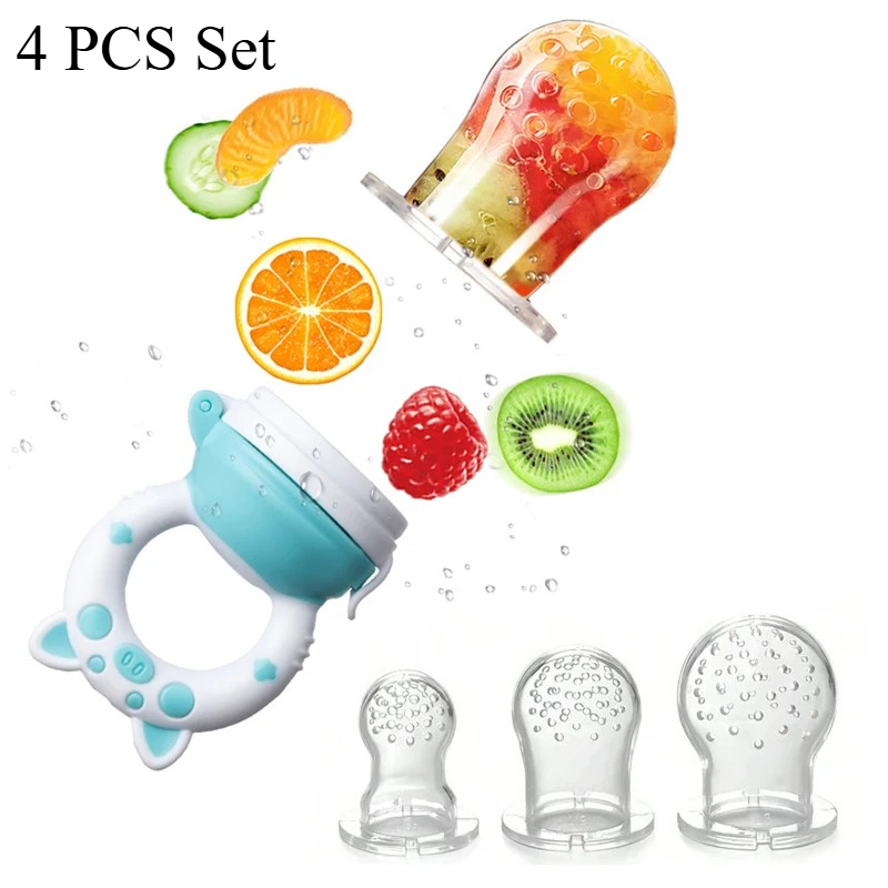 Baby Food Vegetable - 4pcs/set Silicone Fruit & Vegetable Feeder