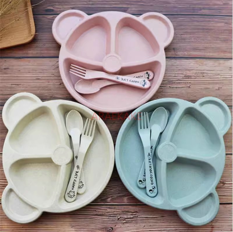Baby Food Utensil - Children's Dining Plate Set Dining Utensils