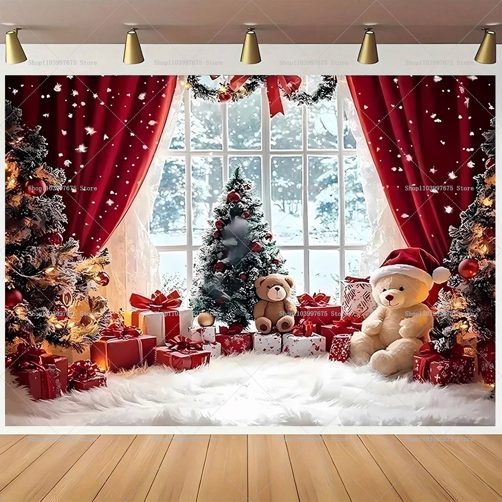 Baby Food Grinder - Merry Christmas Backdrops Wonderland Snowman Decor