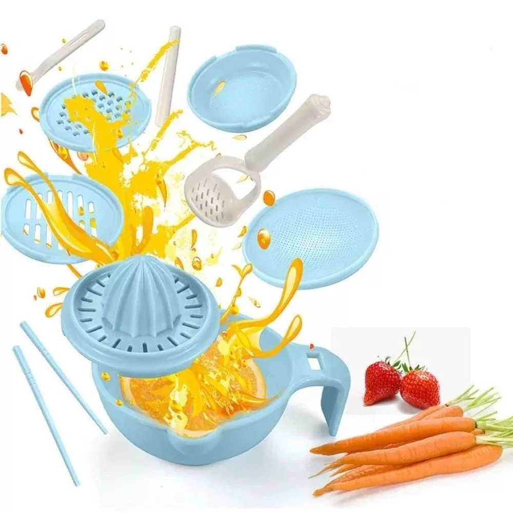 Baby Food Vegetable - Solid color Baby Food Grinding Bowl