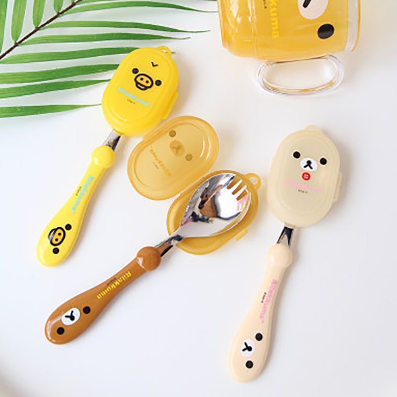 Baby Food Utensil - Rilakkuma Spoon Fork Integrated New Anime