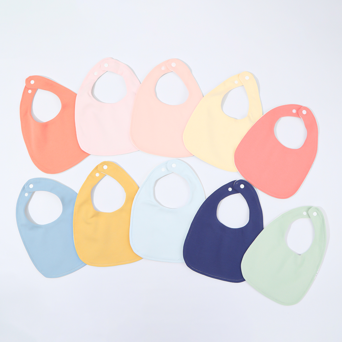 Baby Food Nutrition - 10-piece baby bib U-shaped saliva towel