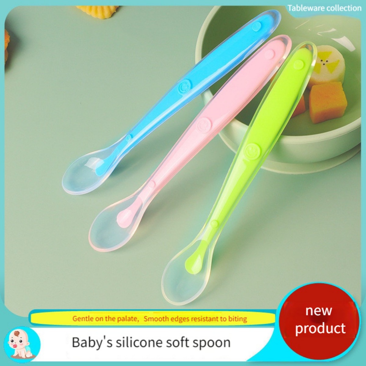 Flexible silicone baby trainin - Baby Food Little Spoon recensie en prijs