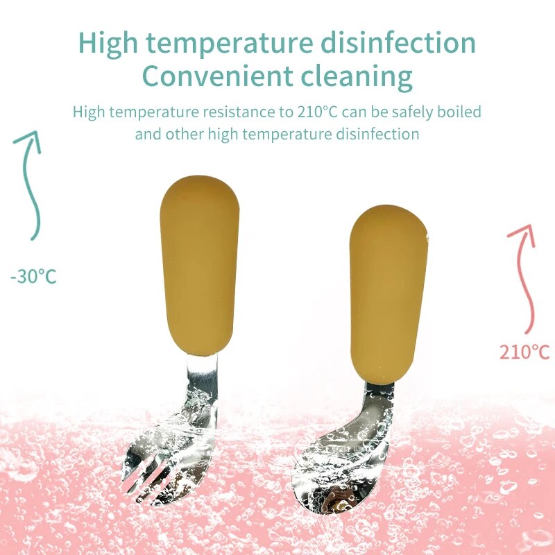 Baby Spoon Fork Set 316 Stainl - Baby Food Utensil recensie en prijs