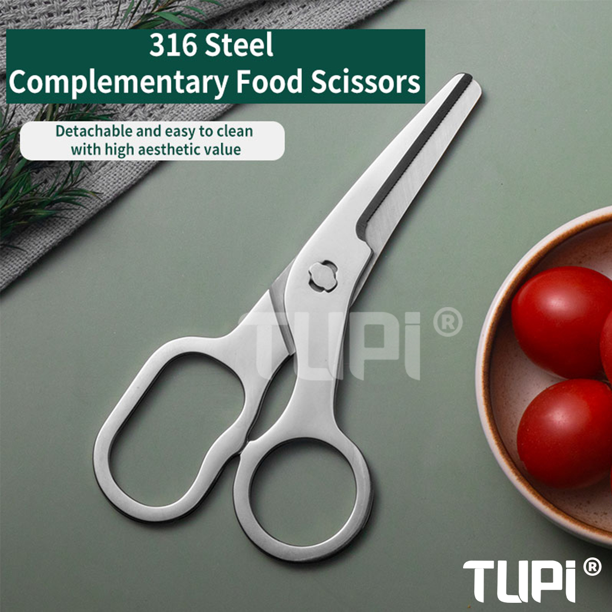 TUPI Detachable Blades Baby Fo - Baby Food Scissors recensie en prijs