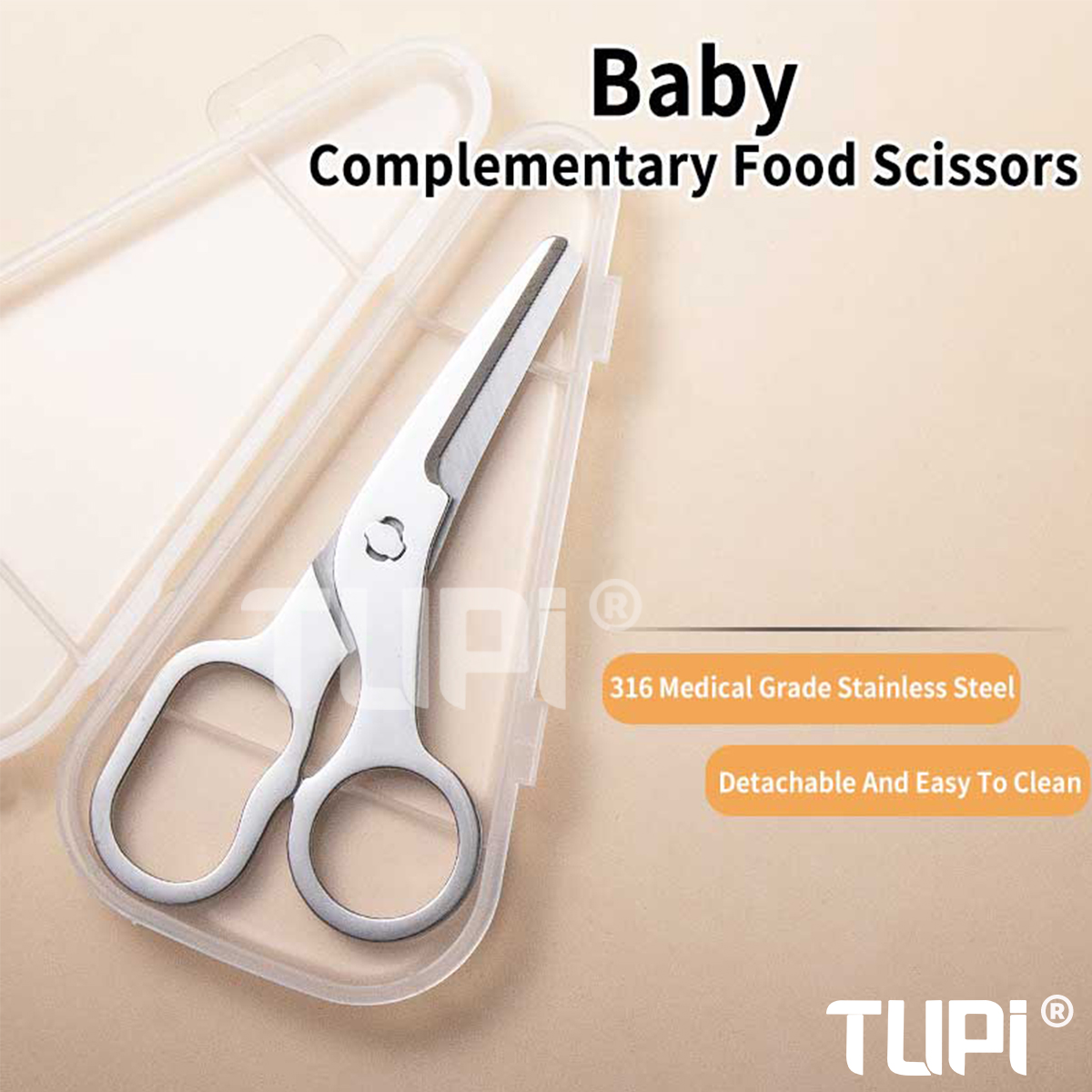 TUPI Detachable Blades Baby Fo - Baby Food Scissors recensie en prijs