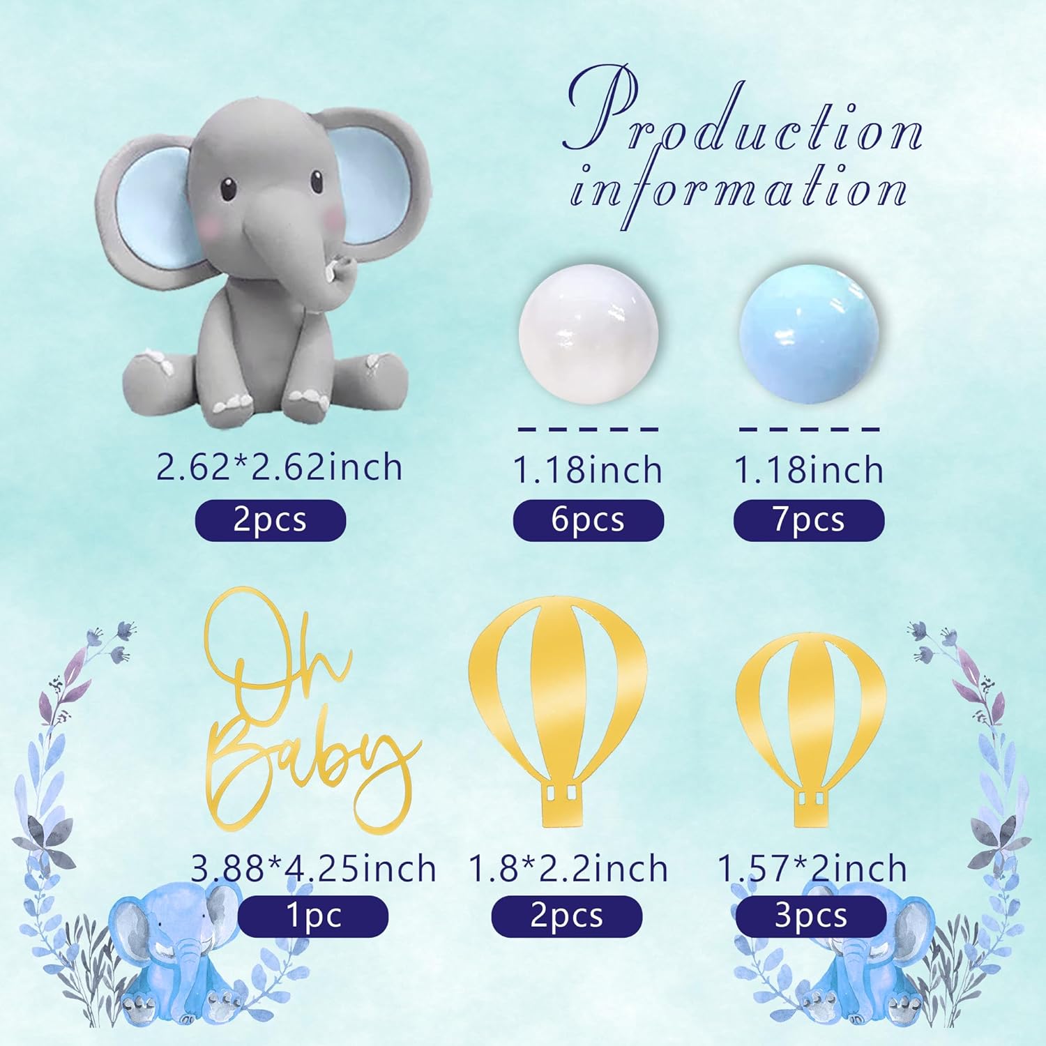 Elephant Cake Decoration Baby  - Baby Food Grinder recensie en prijs