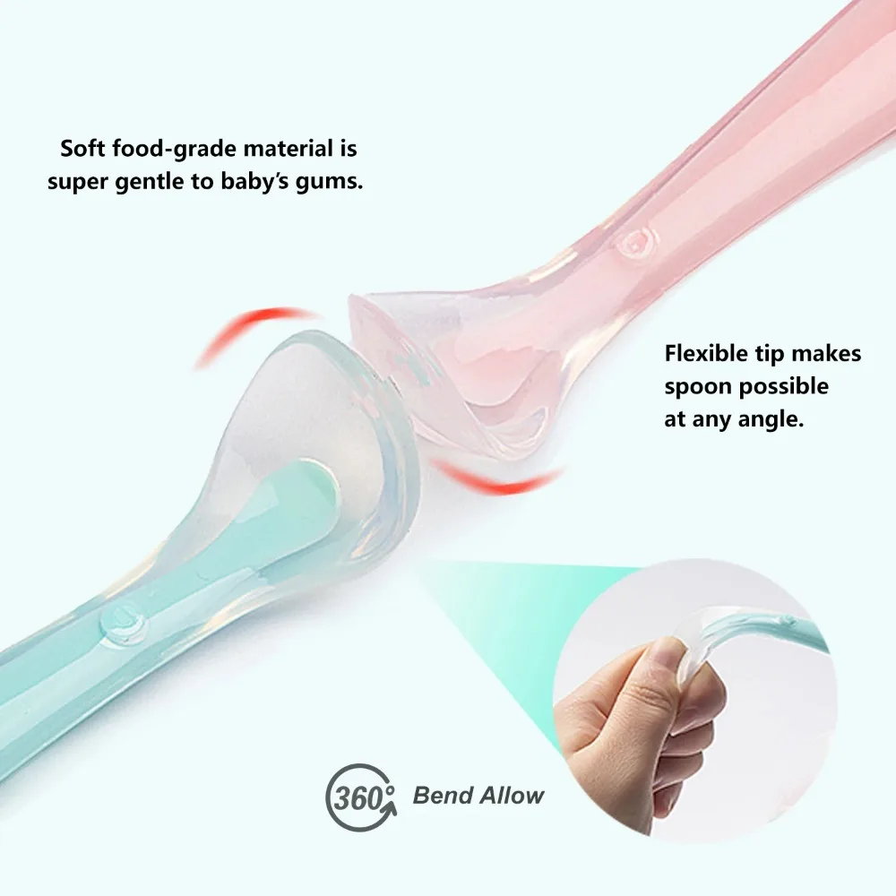 Baby Spoons Soft Silicone Todd - Baby Food Utensil recensie en prijs