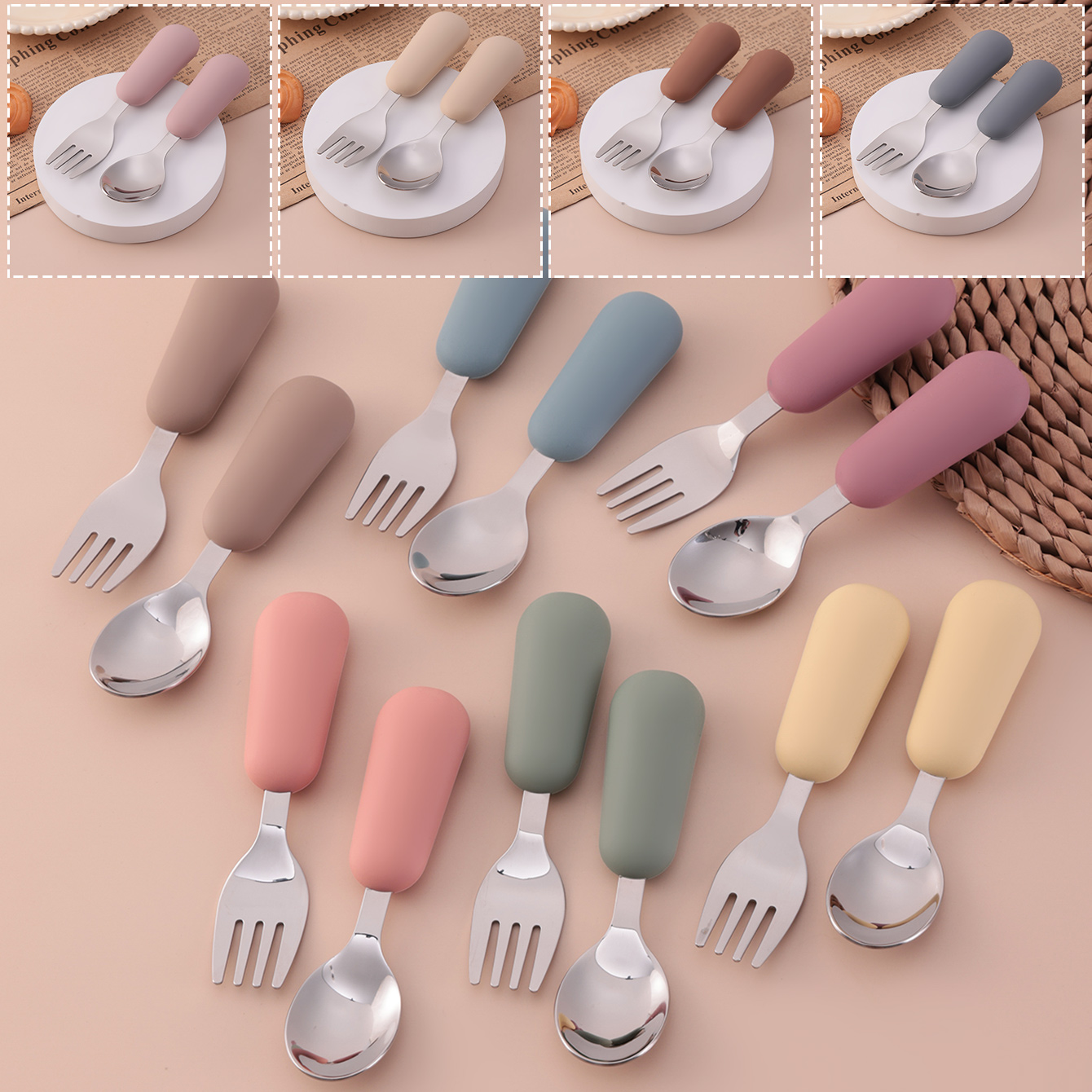 Color Kids 2PCS Stainless Stee - Baby Food Utensil recensie en prijs