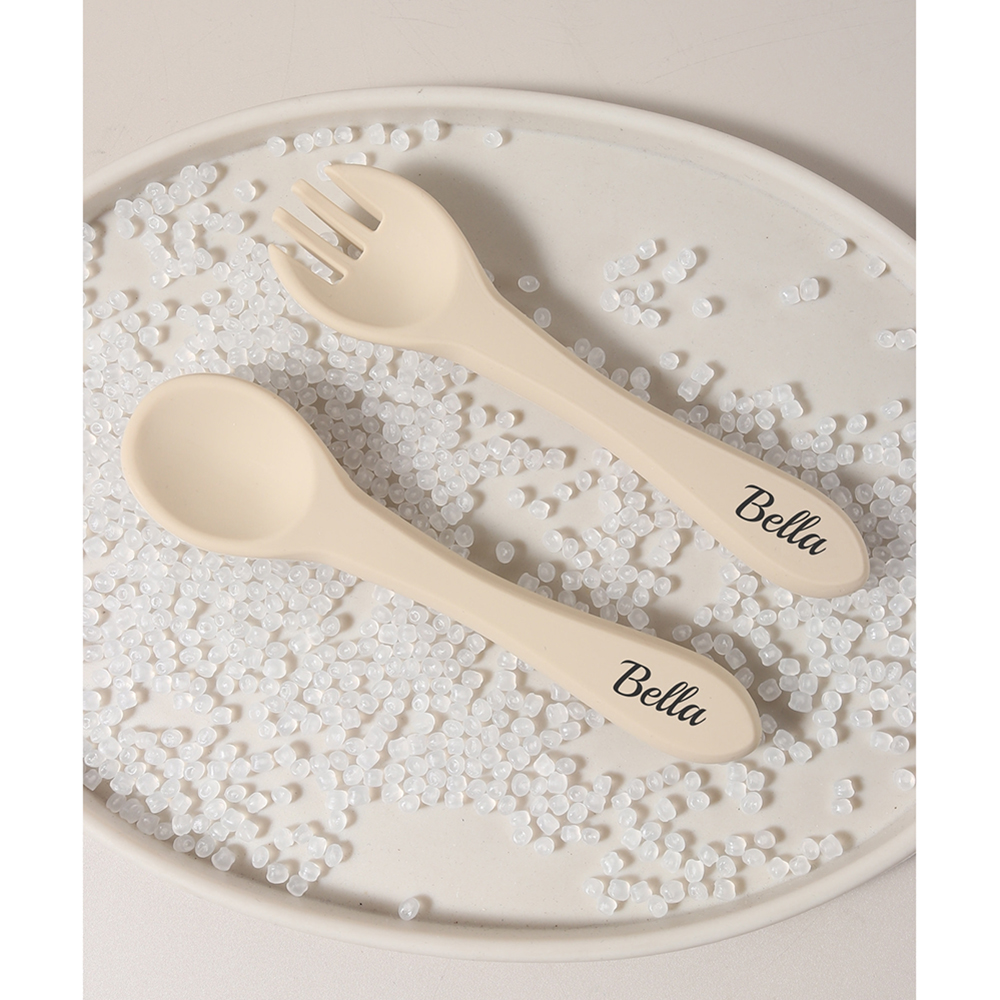 Custom name 1 pair silicone sp - Baby Food Utensil recensie en prijs