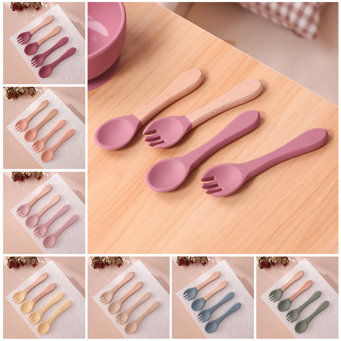 Color Kids 4PCS Silicone Baby  - Baby Food Utensil recensie en prijs