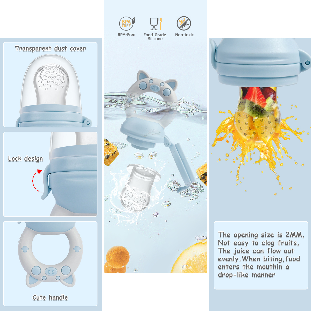 4pcs/set Silicone Fruit & Vege - Baby Food Vegetable recensie en prijs