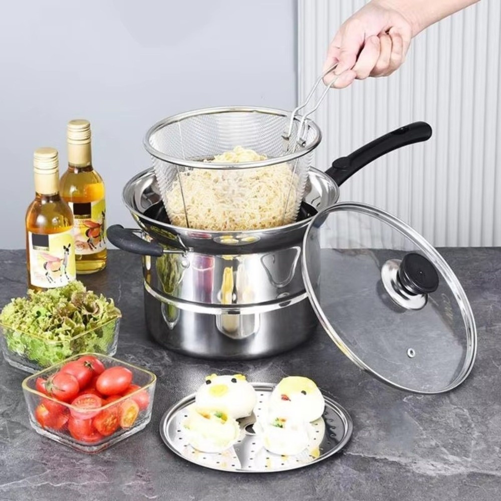 4pcs Stainless Steel Fryer Pot - Baby Food Strainer recensie en prijs