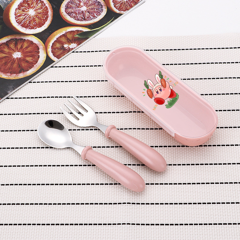 3pcs/set Kirbys Spoon Forks Bo - Baby Food Utensil recensie en prijs