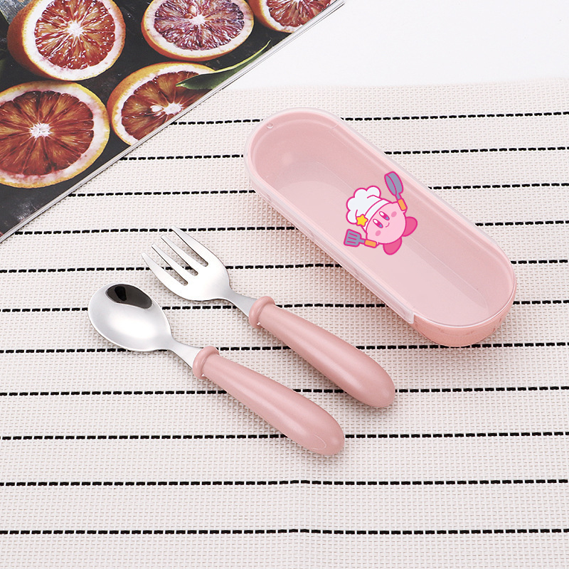 3pcs/set Kirbys Spoon Forks Bo - Baby Food Utensil recensie en prijs