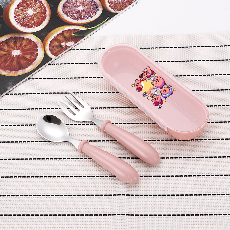 3pcs/set Kirbys Spoon Forks Bo - Baby Food Utensil recensie en prijs