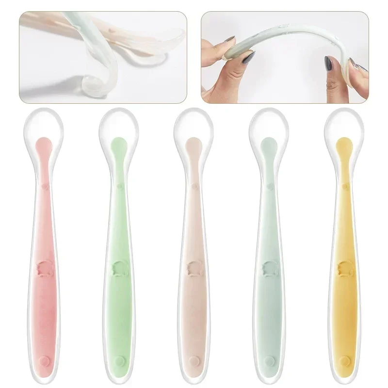 Soft Silicone Baby Spoon Toddl - Baby Food Nutrition recensie en prijs