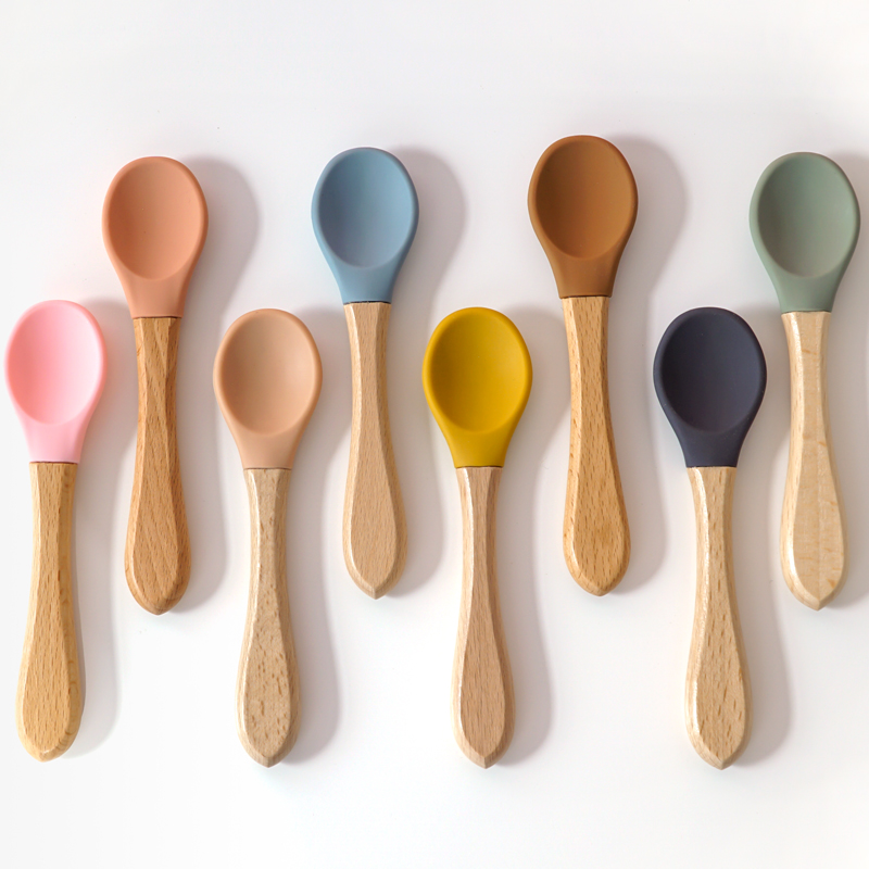 Feeding Wooden Handle Silicone - Baby Food Utensil recensie en prijs