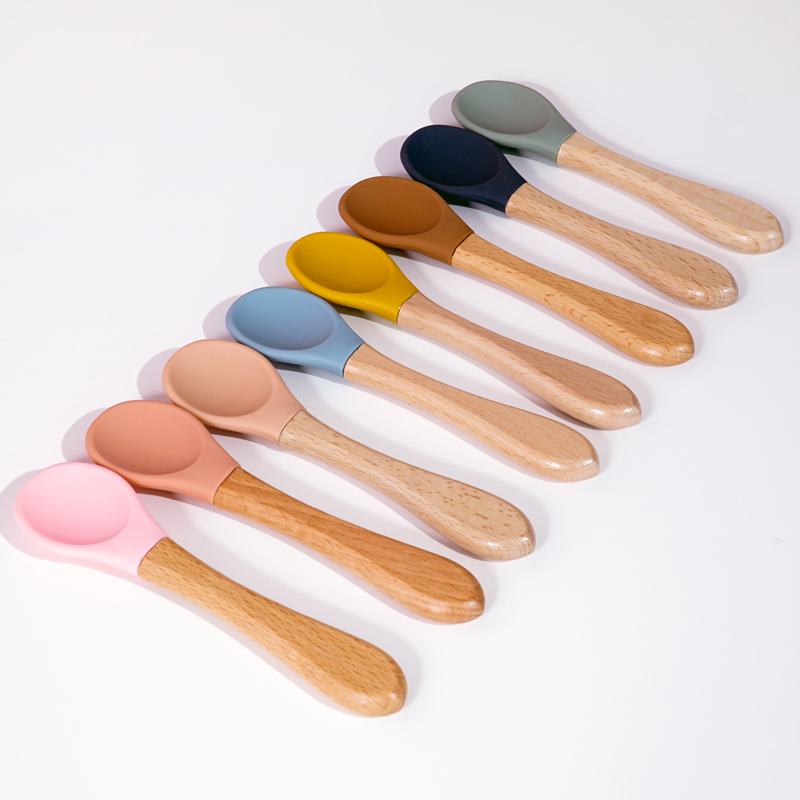 Feeding Wooden Handle Silicone - Baby Food Utensil recensie en prijs