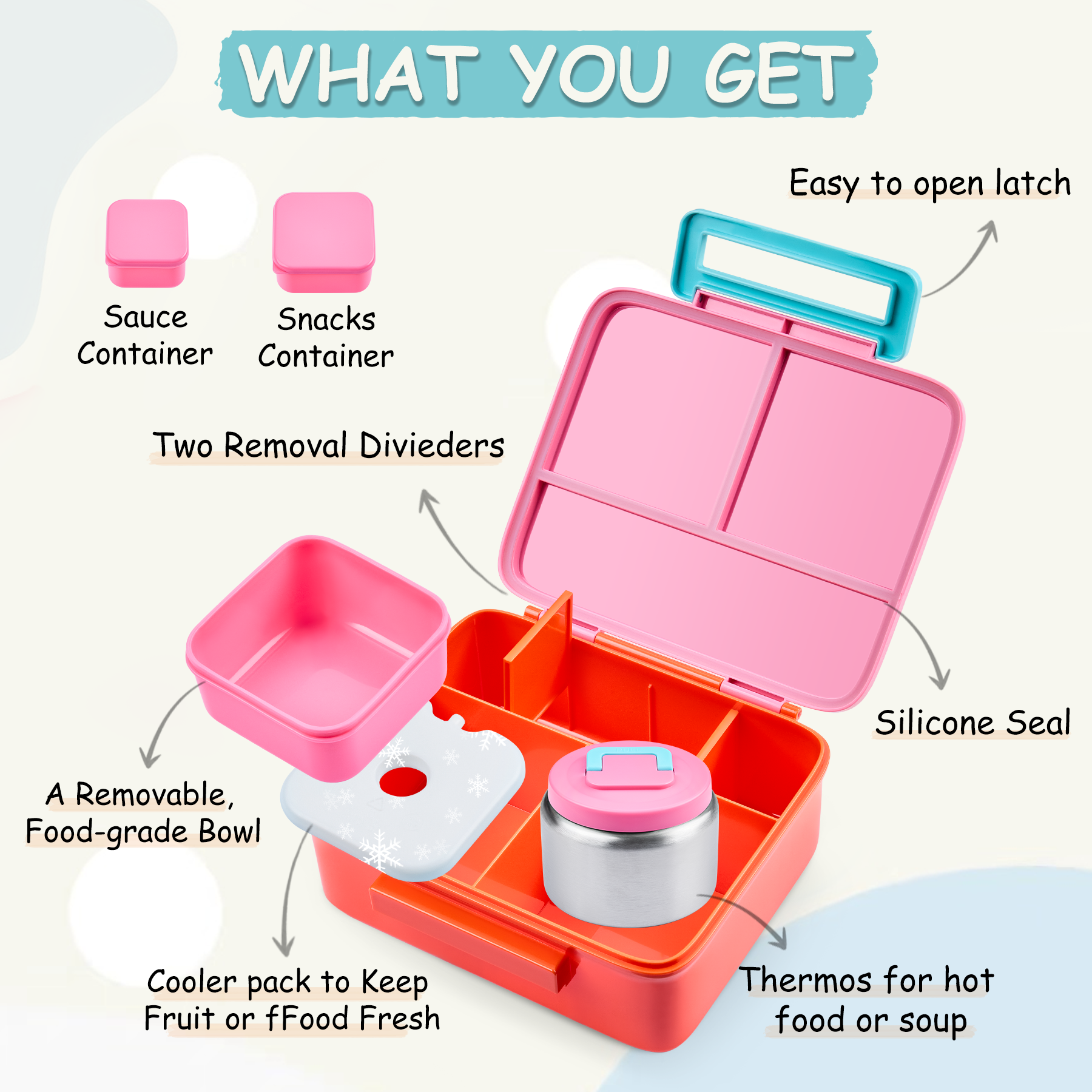 Bento Lunch Box for Kids with  - Baby Food Storage recensie en prijs